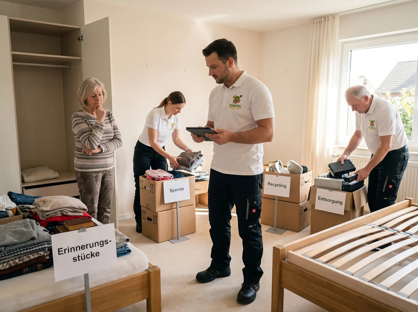 Entrümpelung von Wohnräumen, Keller und Dachboden in NRW, KI-generiertes Symbolbild
