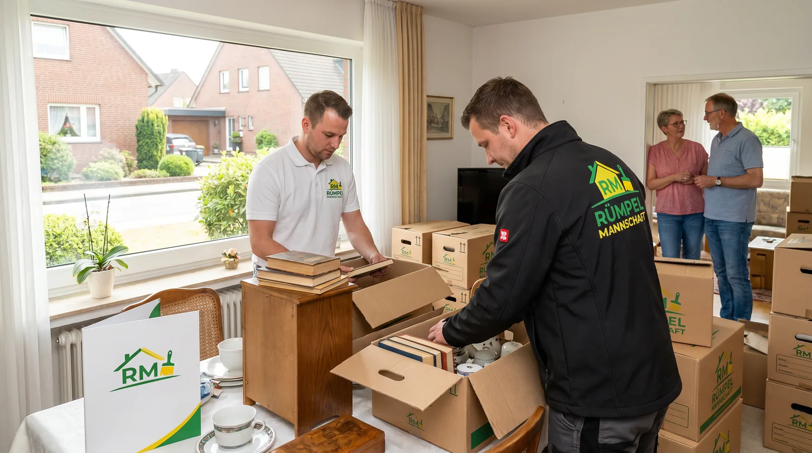 Haushaltsauflösung im Wohnzimmer bei der Entrümpelung in Korschenbroich