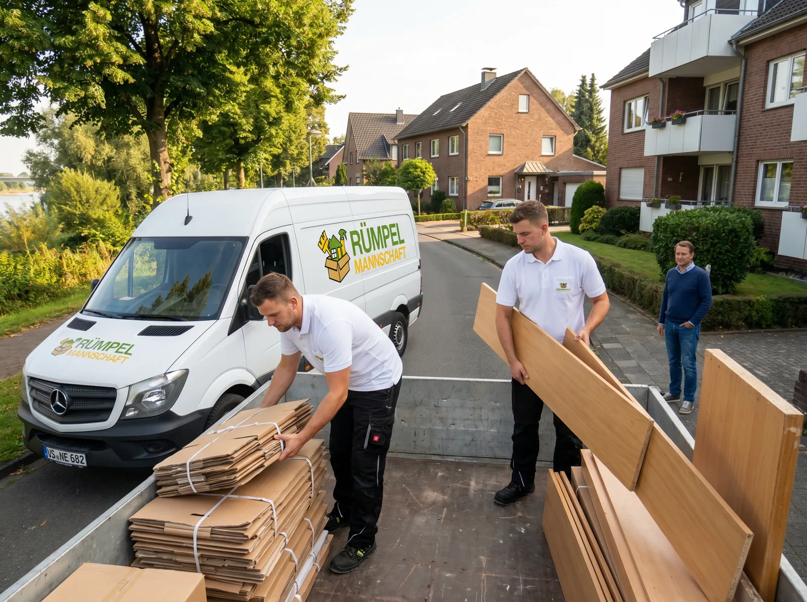 Fachgerechte Entsorgung im Container nach Entrümpelung in Meerbusch