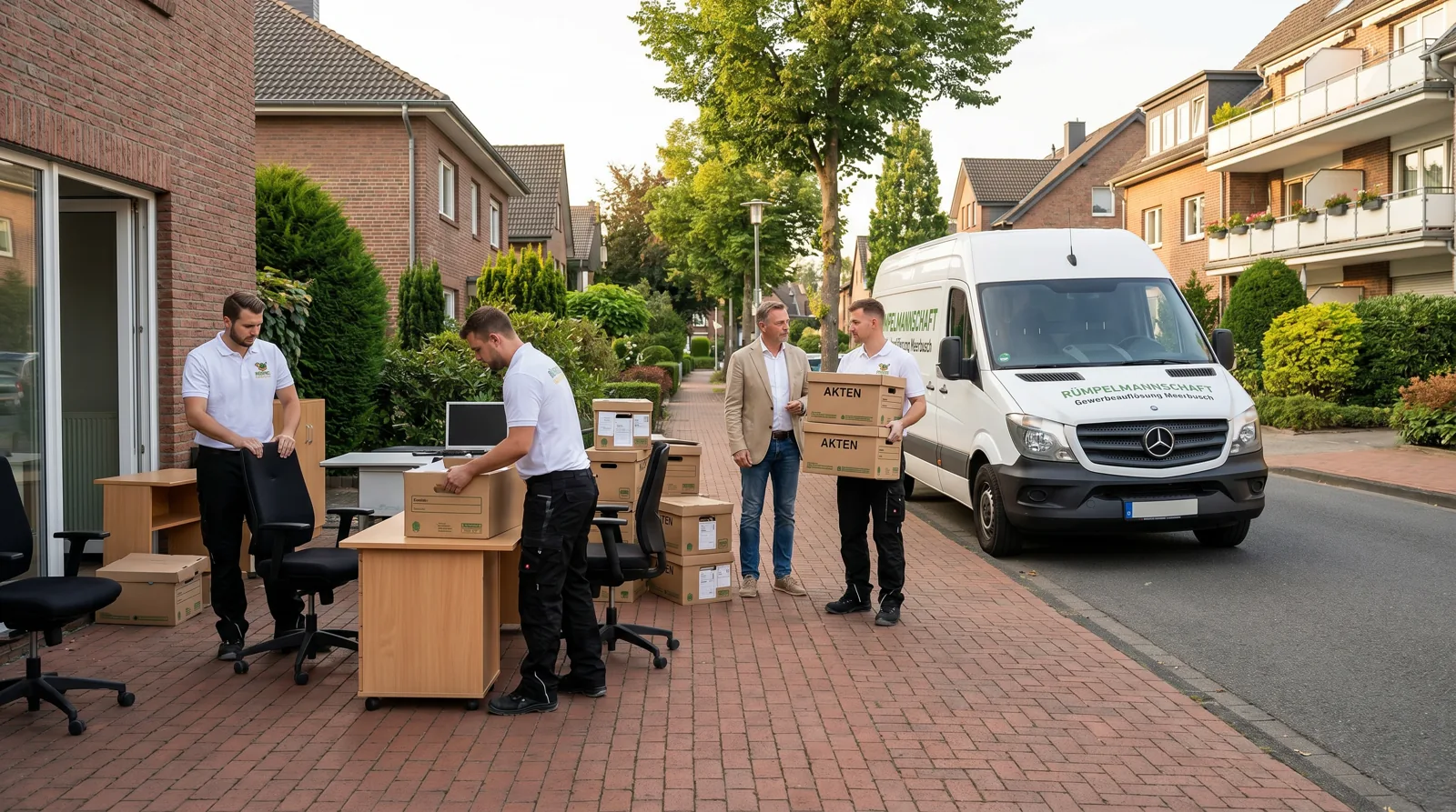 Gewerbliche Betriebsauflösung mit Büroräumung in Meerbusch