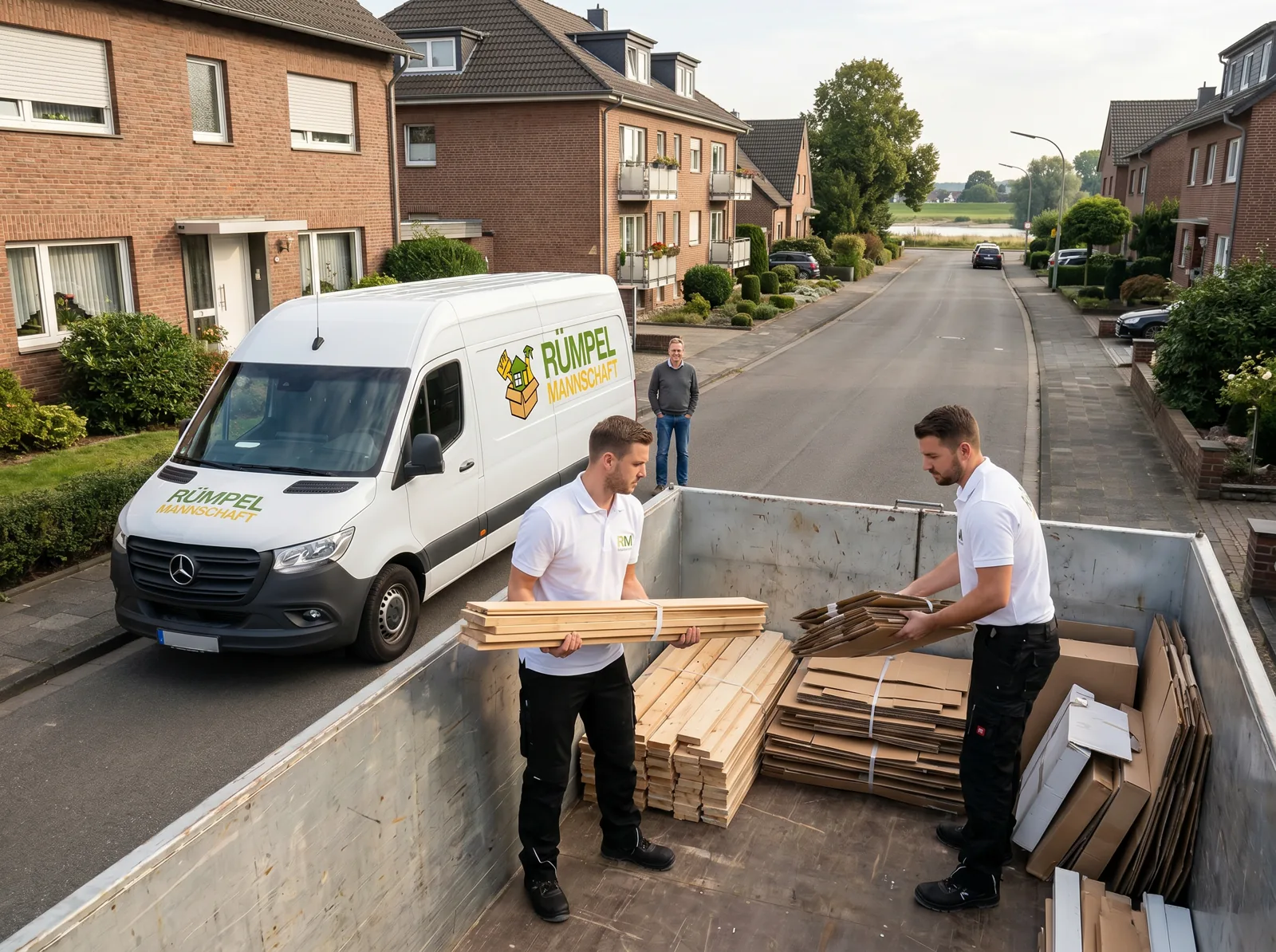 Zertifizierte Entsorgung mit Container und Transporter in Meerbusch