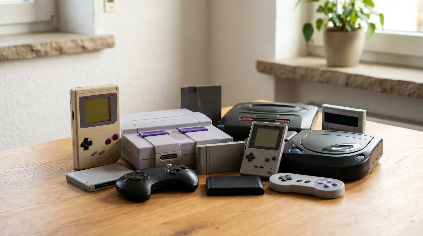 Retro-Konsolen und Handhelds verschiedener Marken zum Ankauf