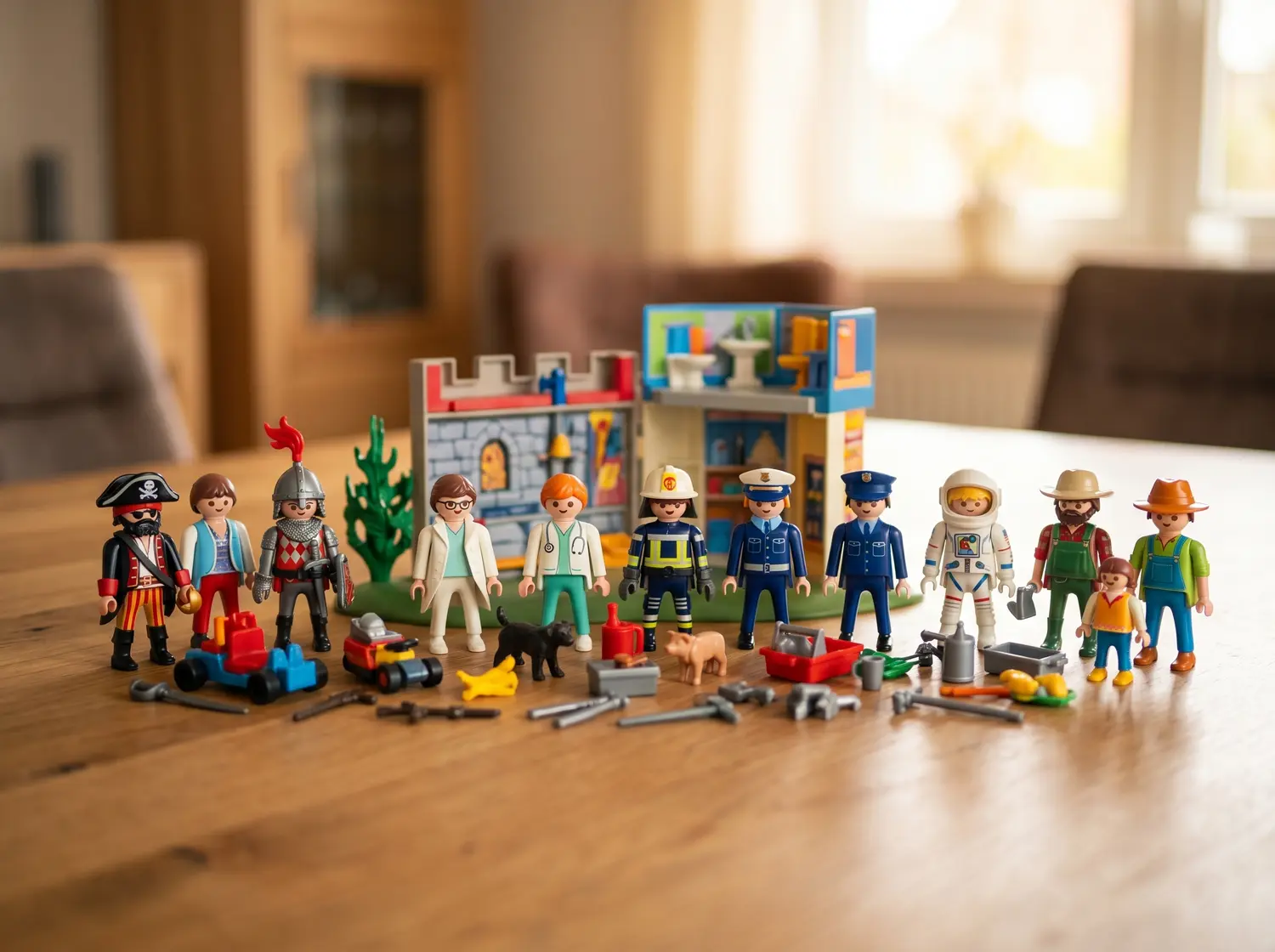 Playmobil-Konvolut und Spielfiguren