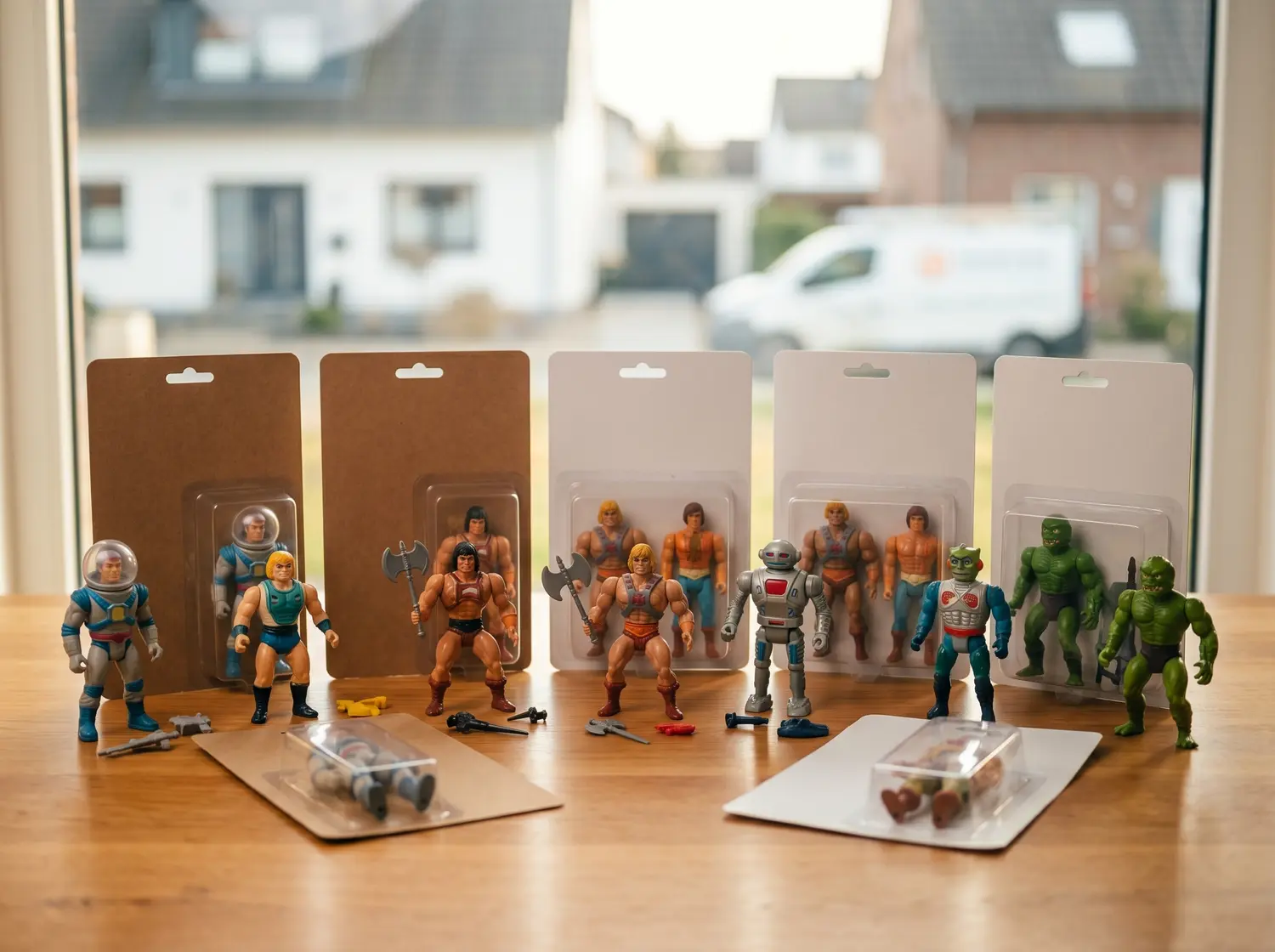 Klassische Vintage-Actionfiguren