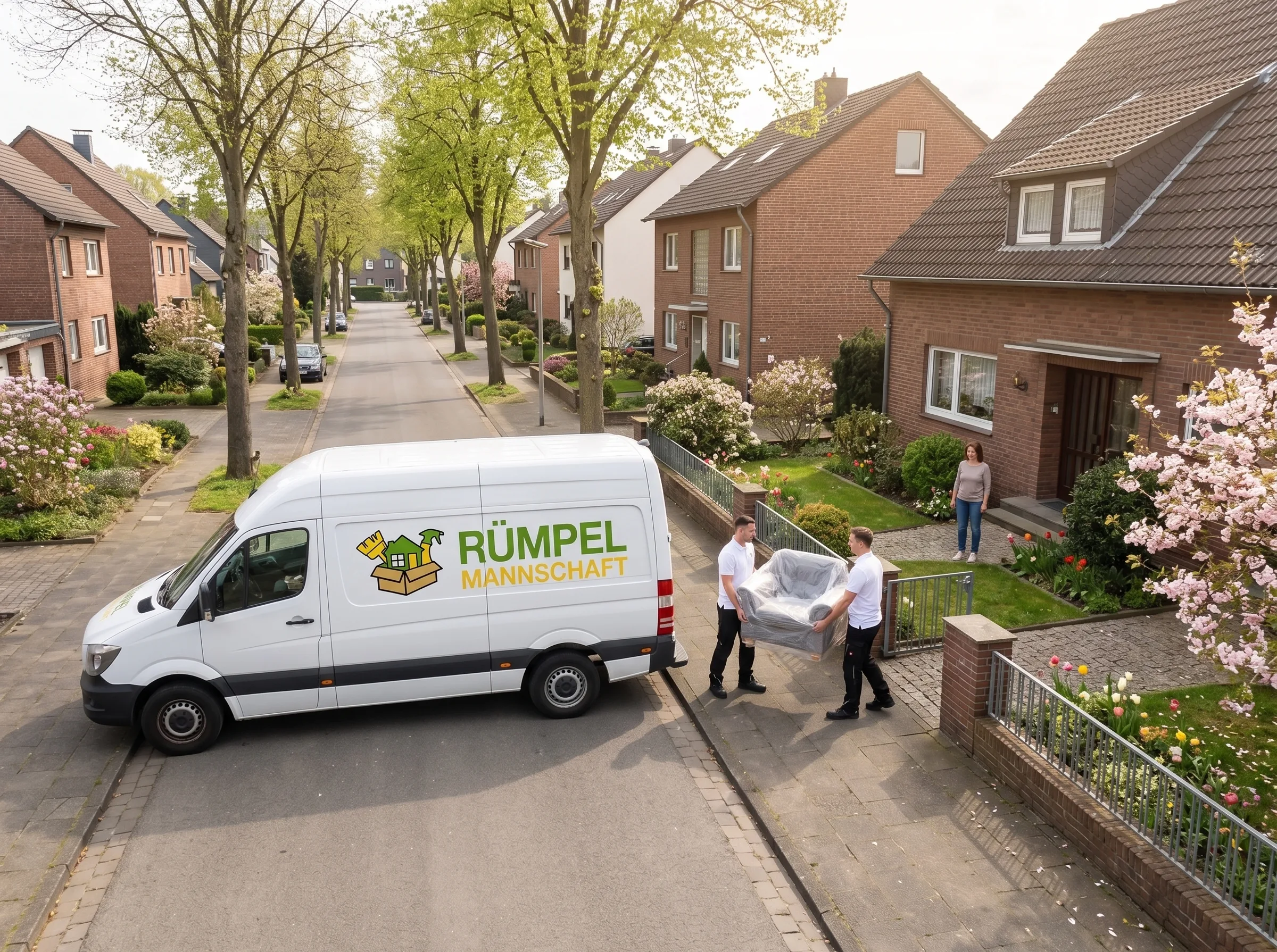 Team mit Sprinter bei Haushaltsauflösung in Dormagen