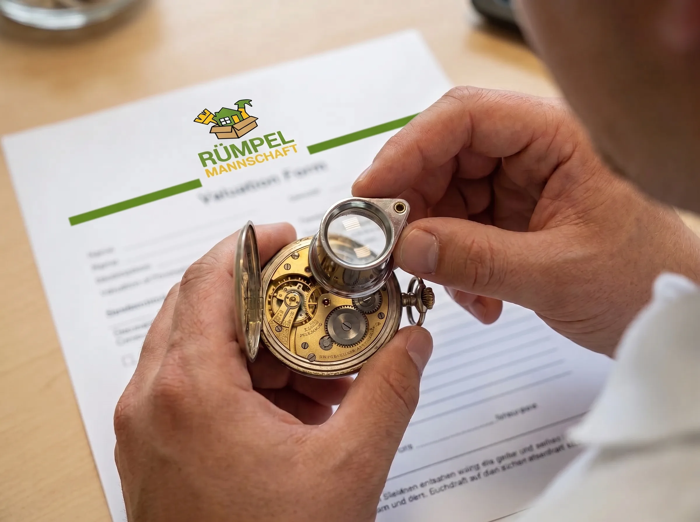 Wertanrechnung Taschenuhr-Bewertung bei Entrümpelung in Dormagen