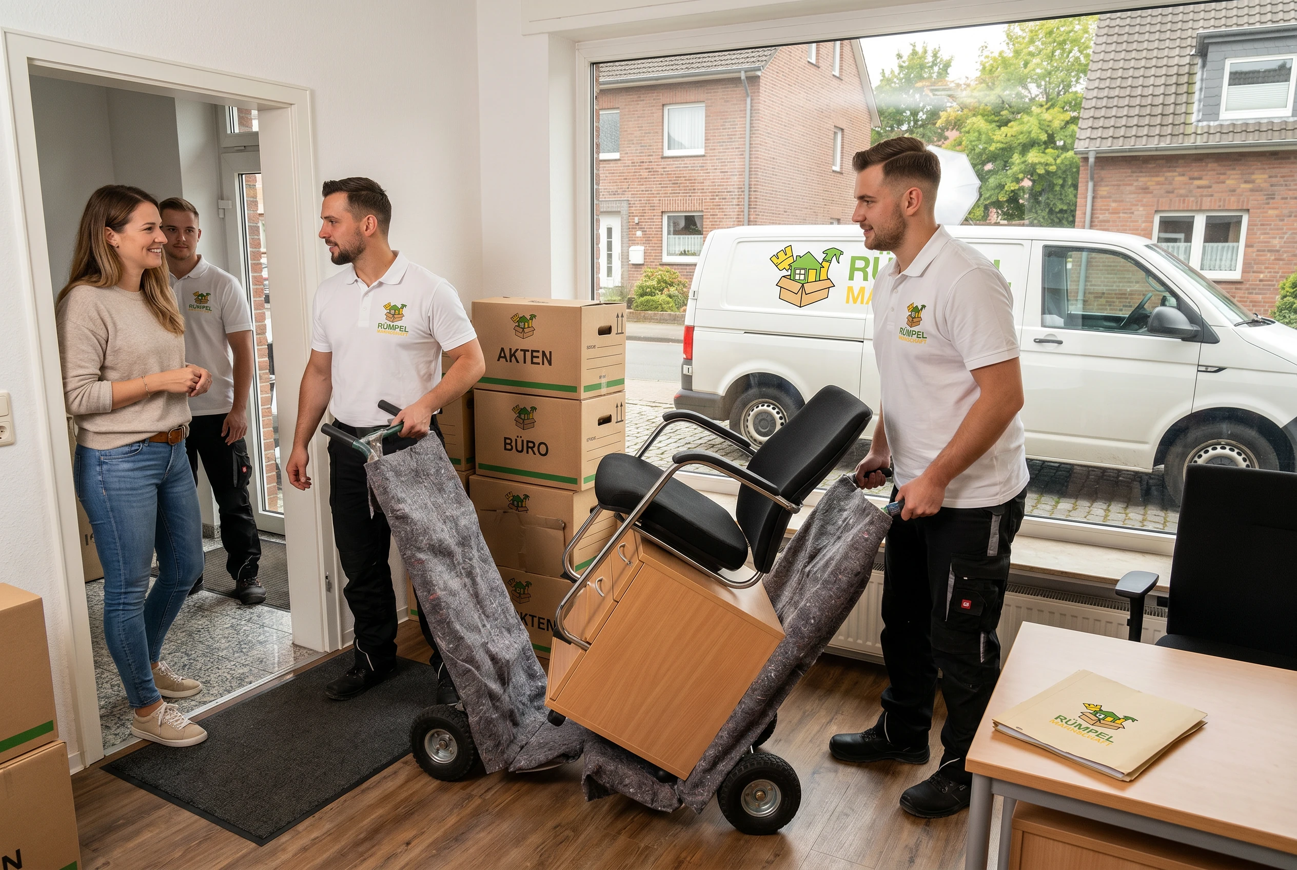 Büro-Betriebsauflösung mit Transporthilfe in Erkrath