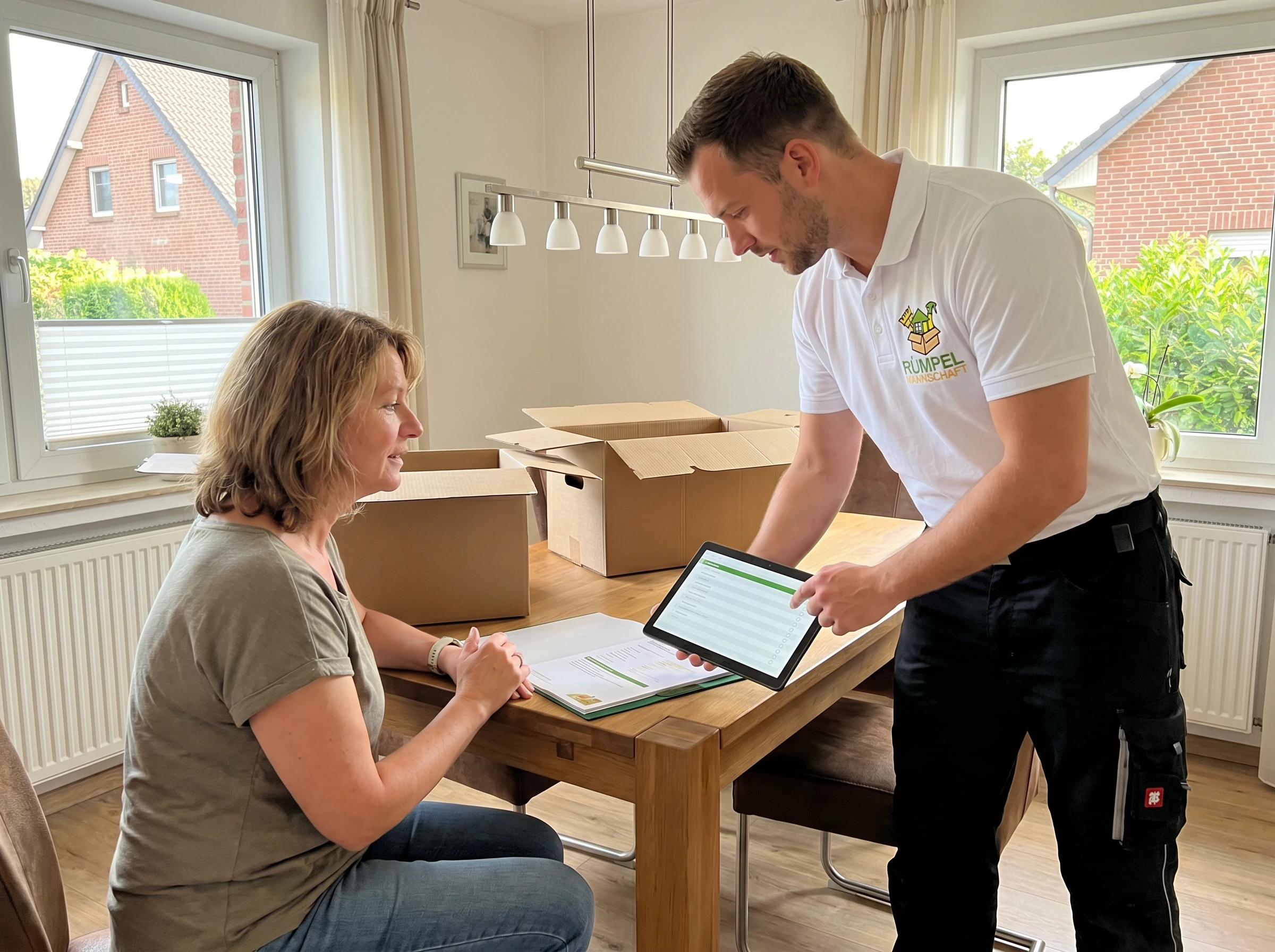 Festpreisplanung mit Tablet in Meerbusch