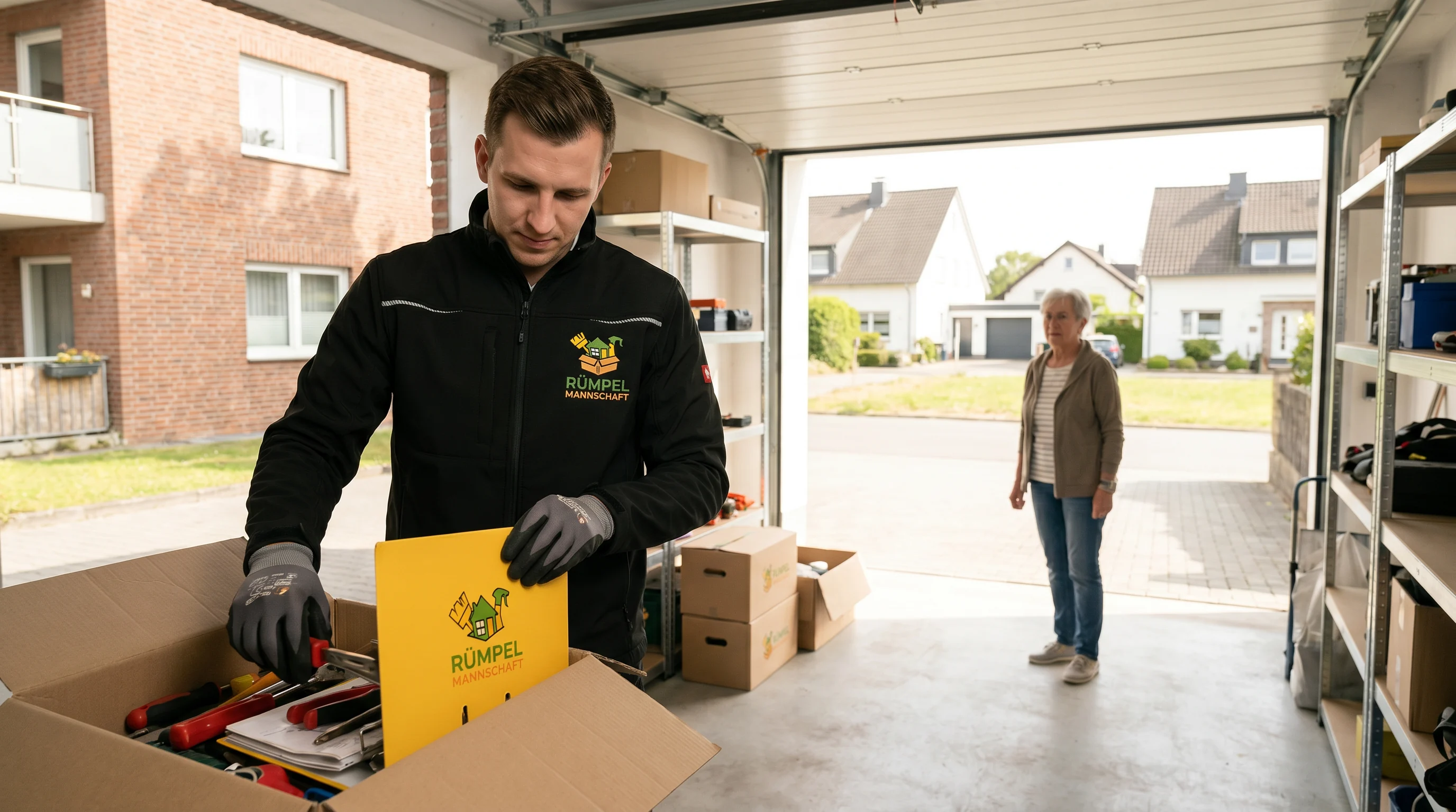 Sortierung für Entsorgung und Recycling bei Entrümpelung in Haan