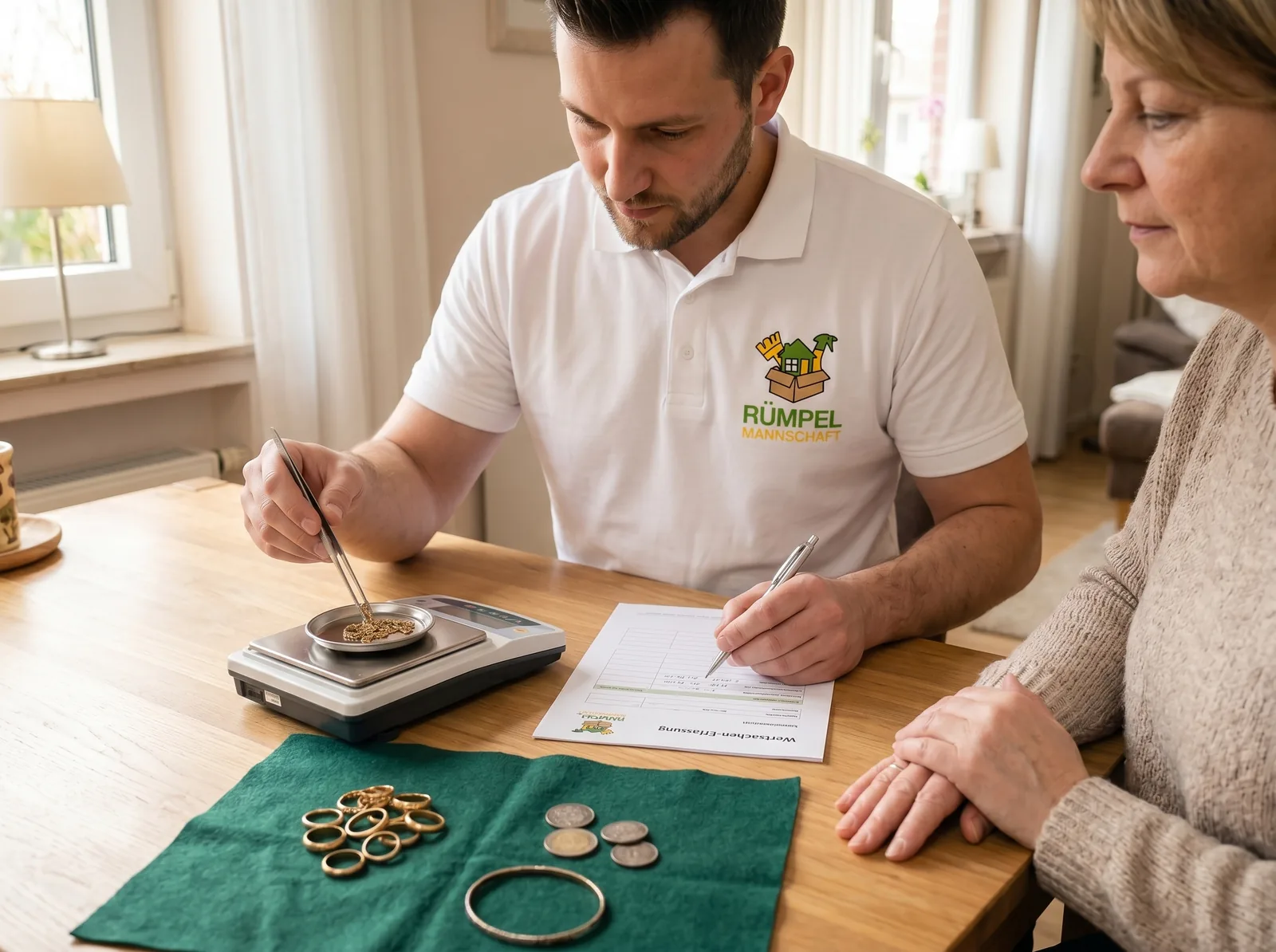 Wertschätzung von Schmuck und Wertgegenständen vor Ort bei der Haushaltsauflösung in NRW