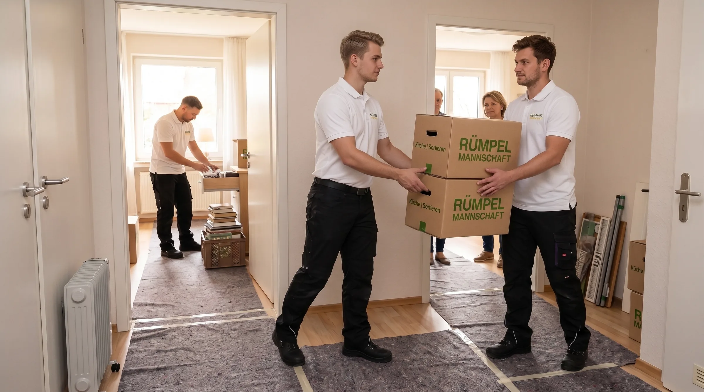 Entrümpelungsleistung der Rümpelmannschaft in Hilden