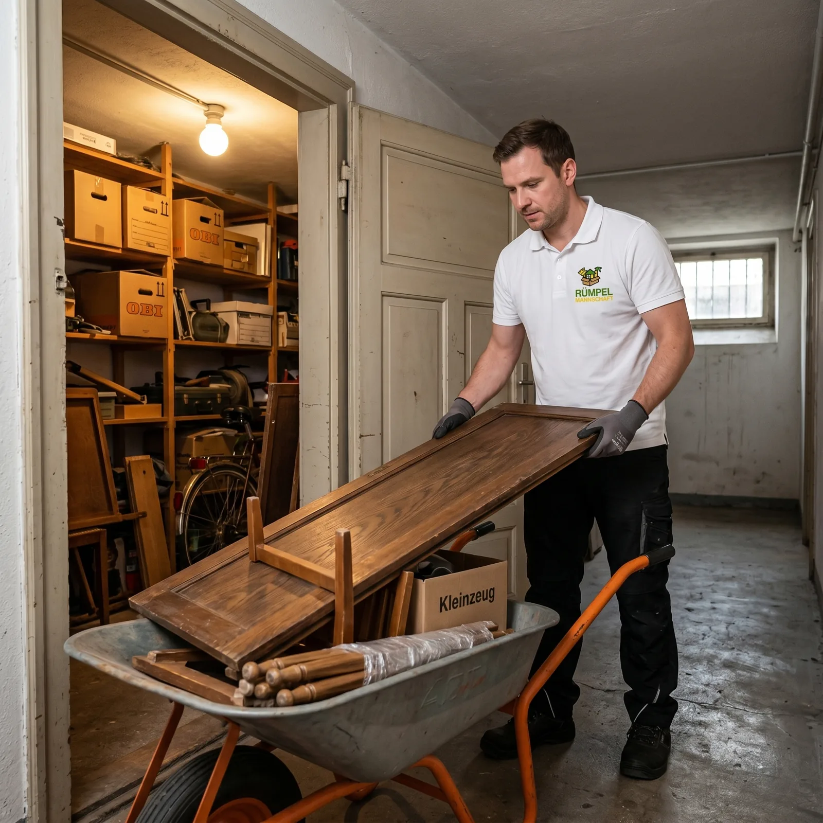 Vollgestellten Keller räumen und Sperrgut abtransportieren in NRW