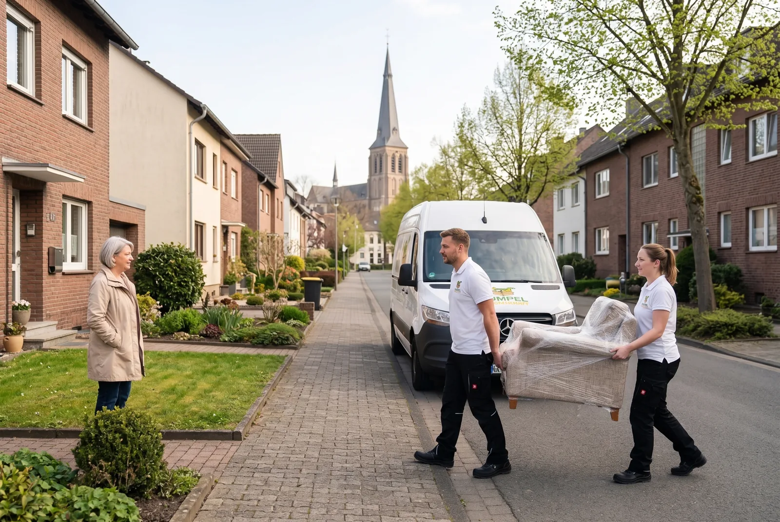 Eigener Transporter der Rümpelmannschaft für Räumungen in Kerpen