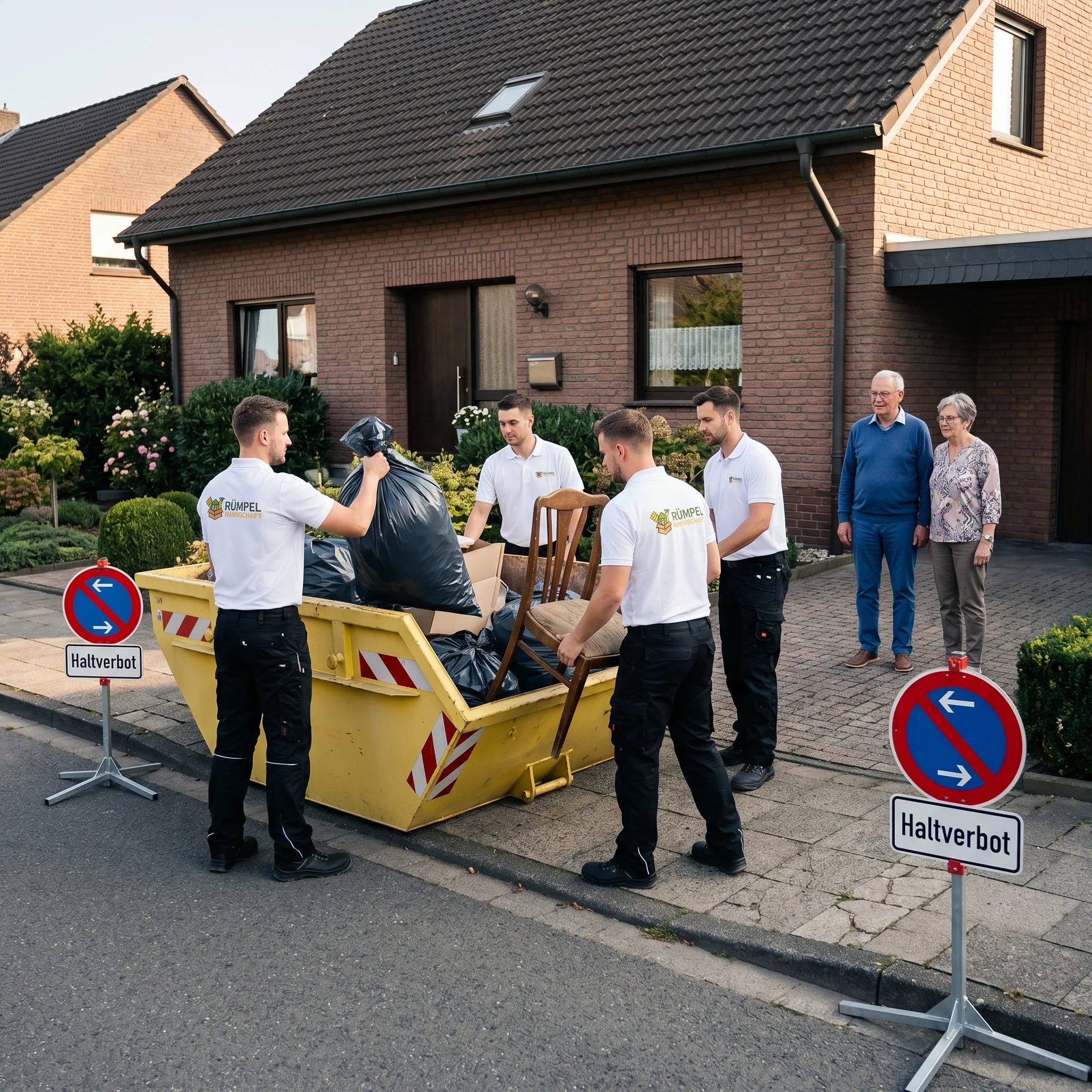 Container-Räumung mit fachgerechter Komplettentsorgung in Langenfeld
