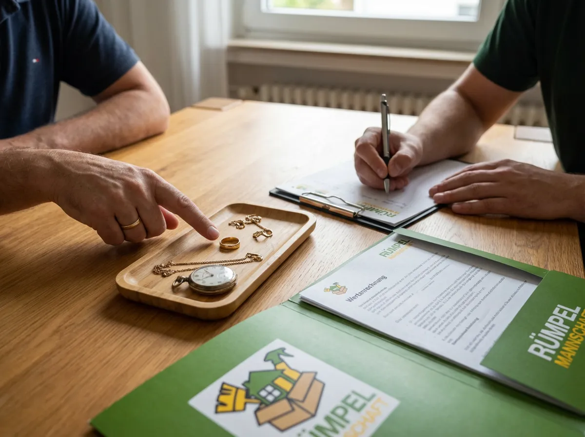 Wertanrechnung von Schmuck und Antiquitäten bei Entrümpelung in Remscheid