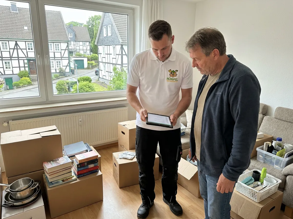 Kostenlose Vor-Ort-Besichtigung in Solingen durch das Team der Rümpelmannschaft