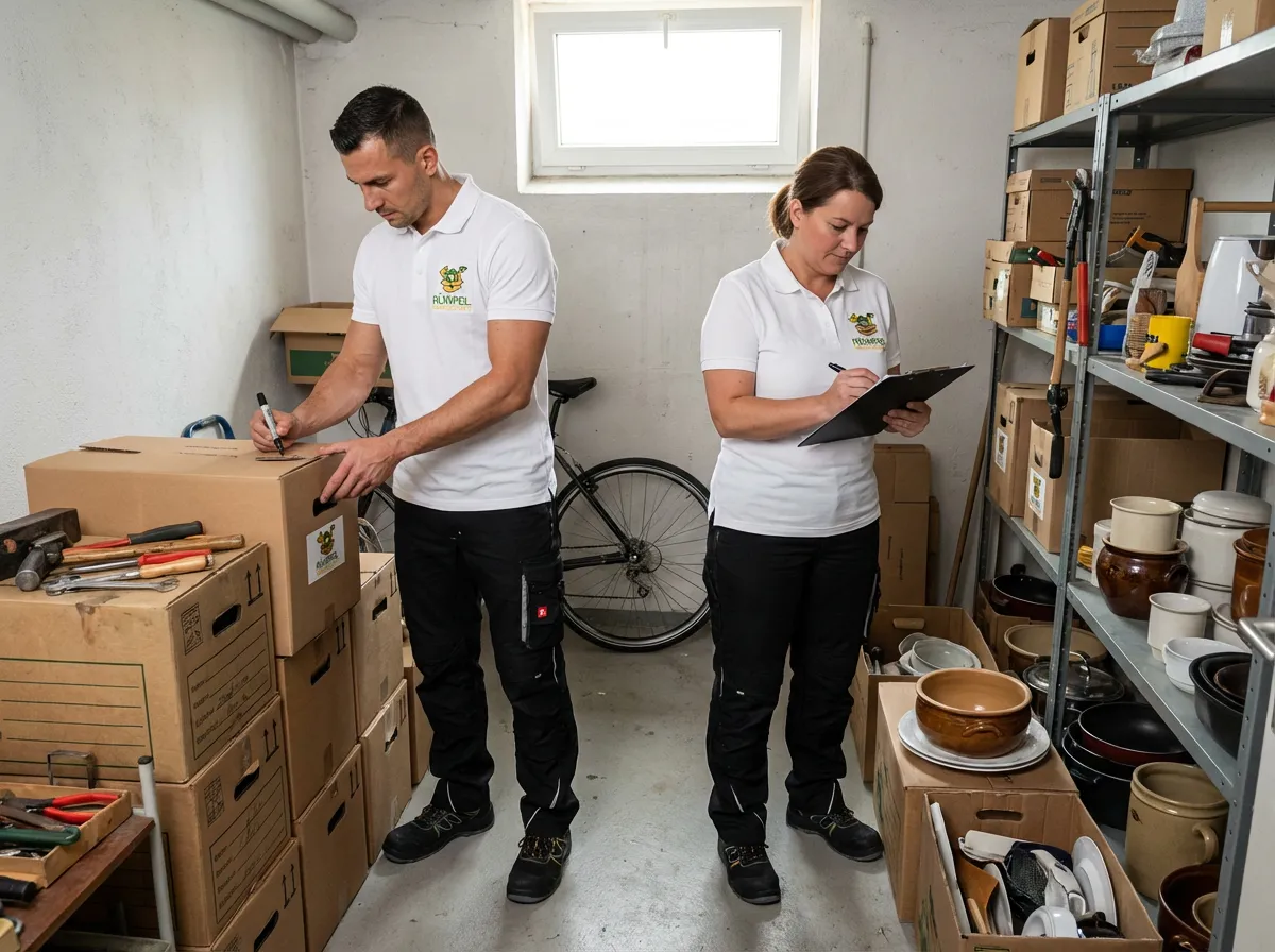 Kellerentrümpelung in Solingen mit dem Team der Rümpelmannschaft