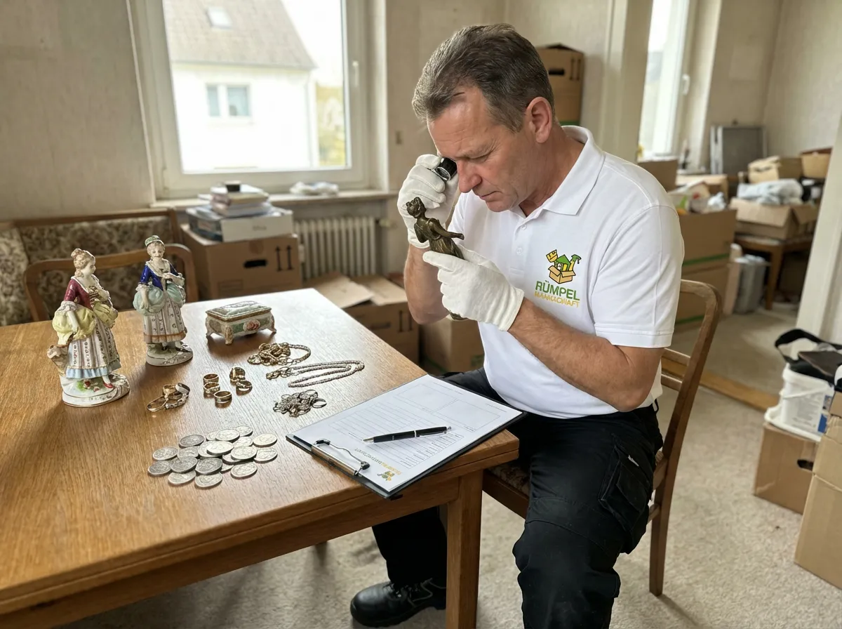 Wertanrechnung von Möbeln und Hausrat bei Entrümpelung in Solingen