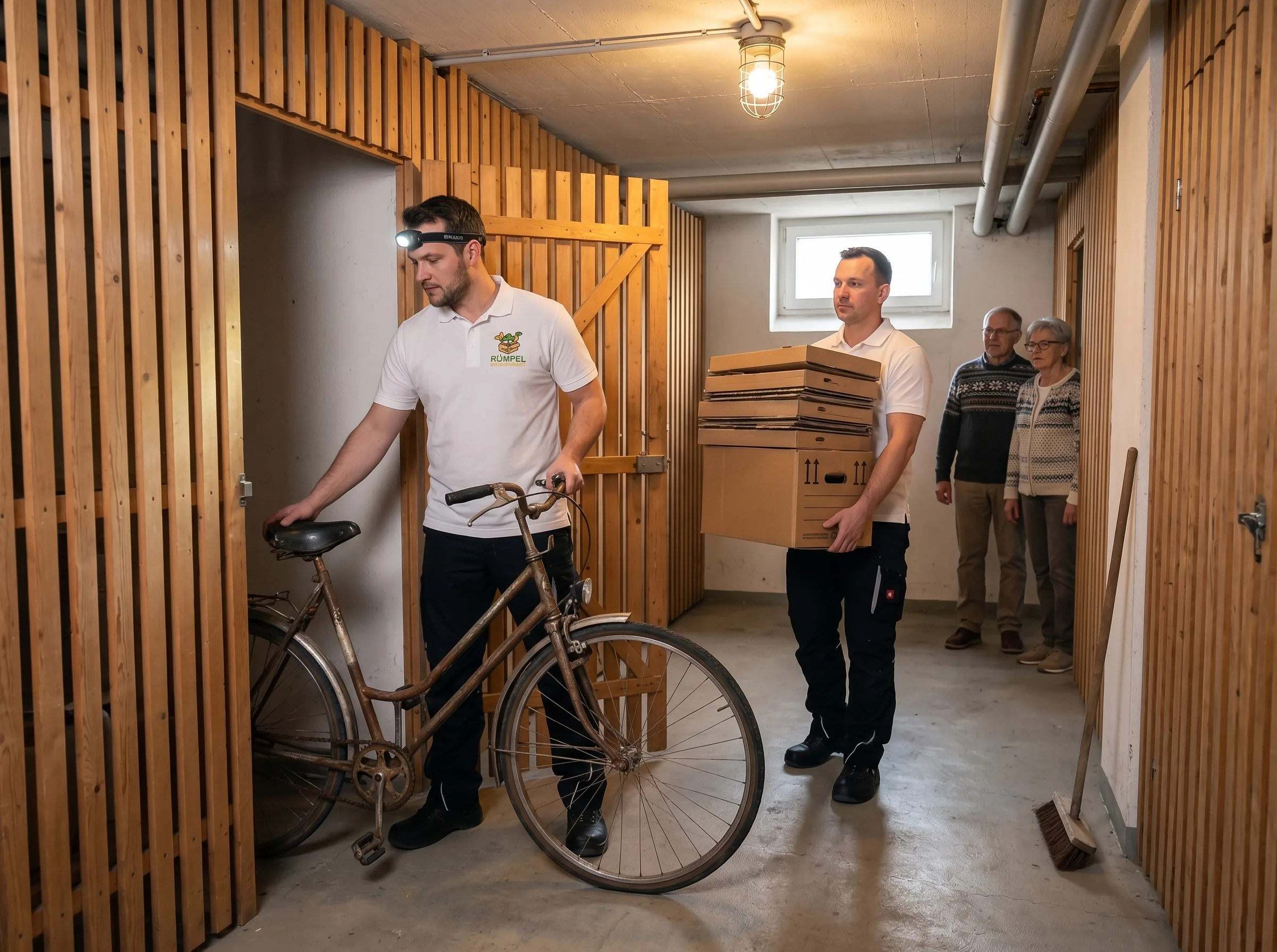Vor-Ort-Entrümpelung mit Absetzcontainer vor einem Wuppertaler Einfamilienhaus