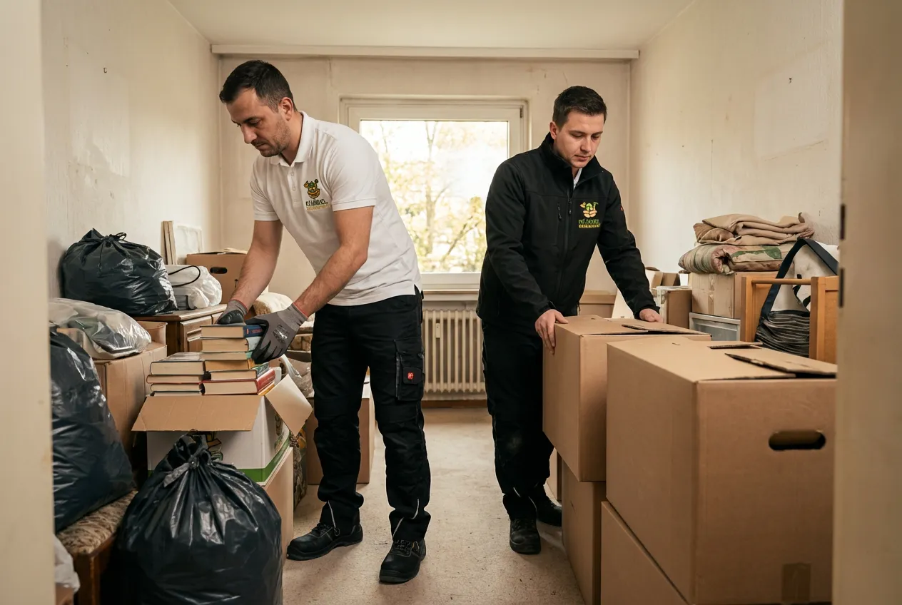 Messie- und Mietnomaden-Räumung in Wuppertal mit Schutzausrüstung und System