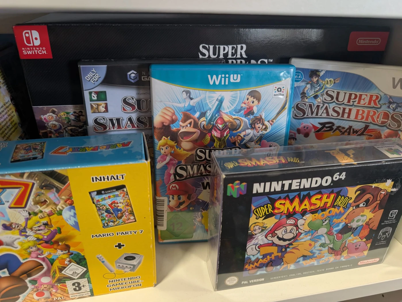 Super Smash Bros. für N64 in Marius’ gemischter Nintendo-Sammlung